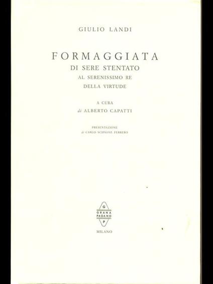 Formaggiata di Sere Stentato - copertina