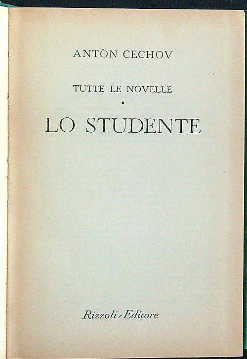 Tutte le novelle: Lo studente