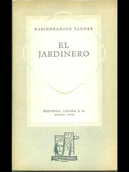 El jardinero - Rabindranath Tagore - copertina