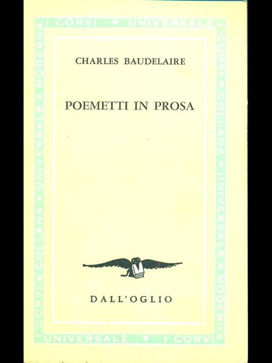 Poemetti in prosa - Charles Baudelaire - copertina