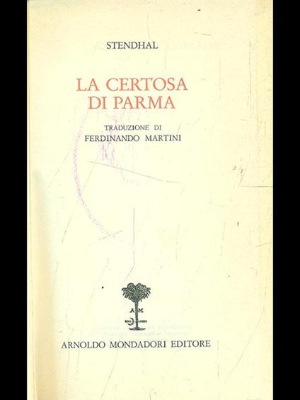 La certosa di Parma - Stendhal - copertina
