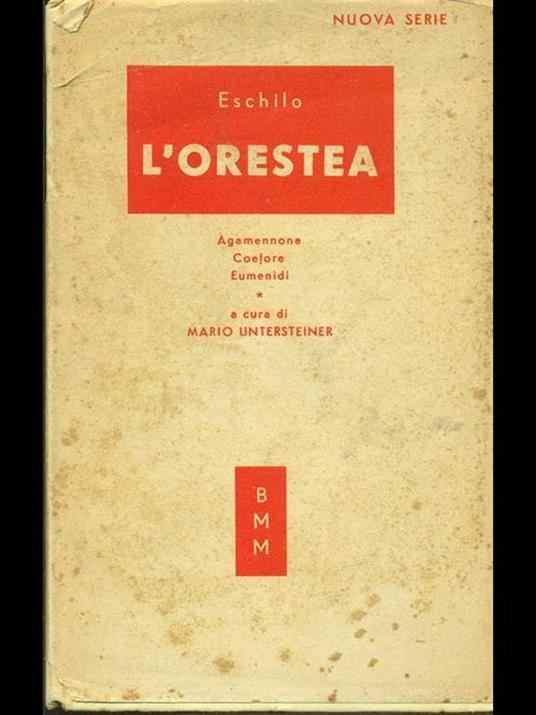 L' Orestea - Eschilo - copertina