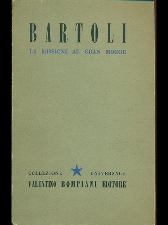 La missione al Gran Mogor - Daniello Bartoli - copertina