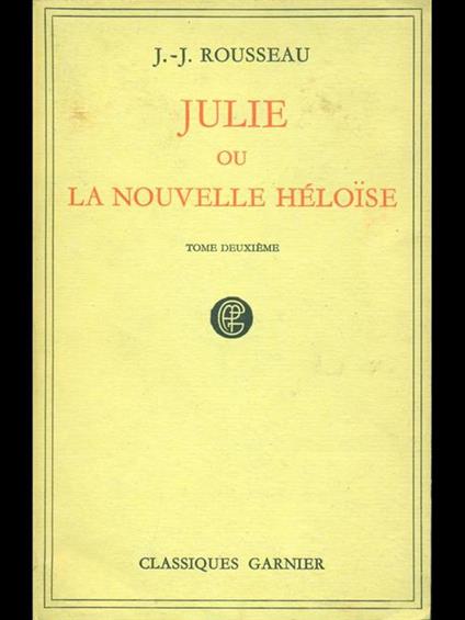 Julie ou la nouvelle Heloise tomo2 - copertina
