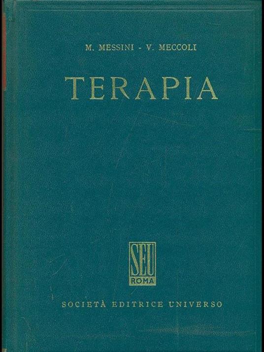 Terapia - Mariano Messini,V. Meccoli - copertina