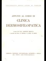 Appunti al corso di clinica dermosifilopatica