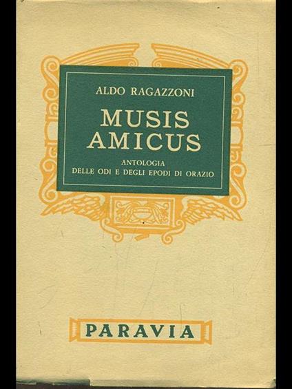 Musis amicus - Aldo Ragazzoni - copertina
