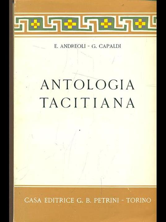 Antologia tacitiana - copertina