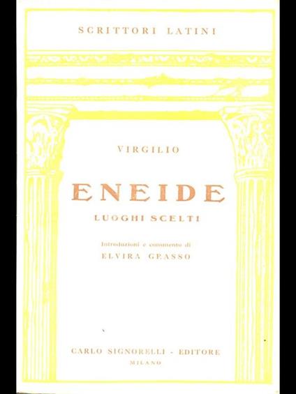 Eneide. luoghi scelti - Publio Virgilio Marone - copertina
