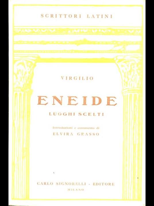 Eneide. luoghi scelti - Publio Virgilio Marone - copertina