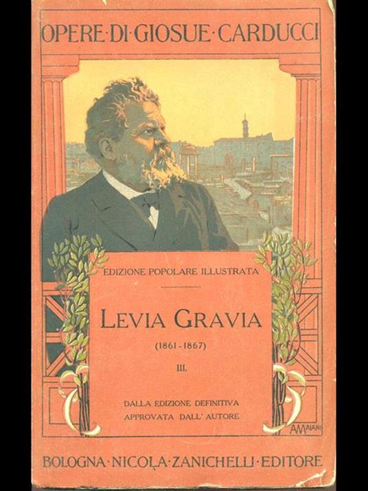 Levia Gravia 1861-1867 III - Giosuè Carducci - copertina