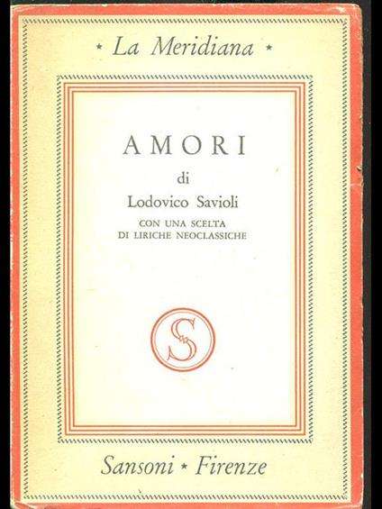 Amori - Lodovico Savioli - copertina