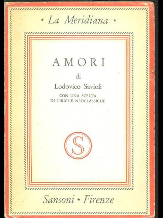 Amori - Lodovico Savioli - copertina
