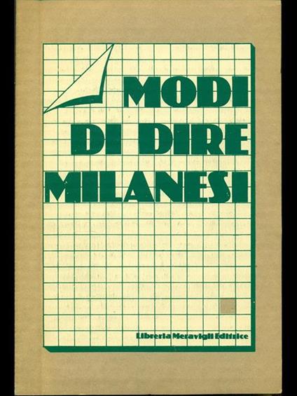 Modi di dire milanesi - copertina