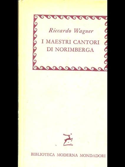 I maestri cantori di Norimberga - Richard Wagner - copertina