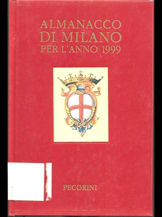 Almanacco di Milano per l'anno 1999 - copertina