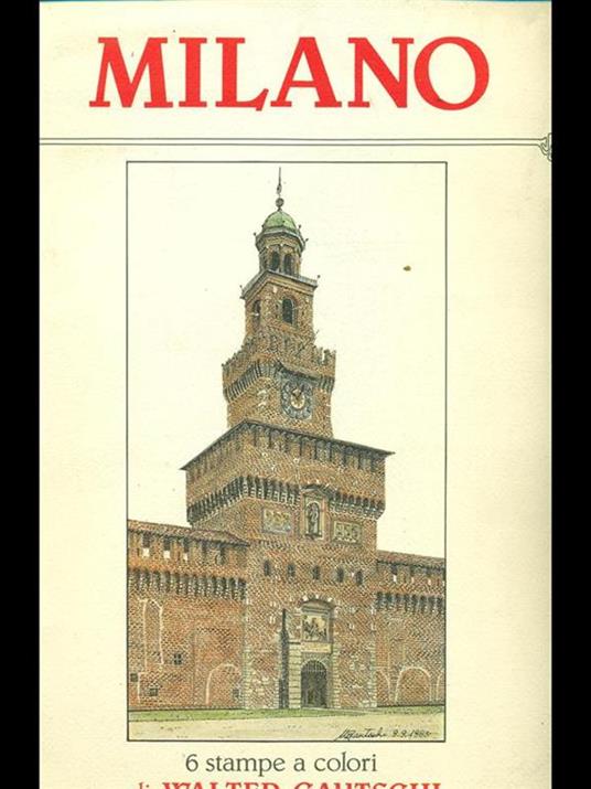 Milano-6 stampe a colori - Walter Gautschi - copertina