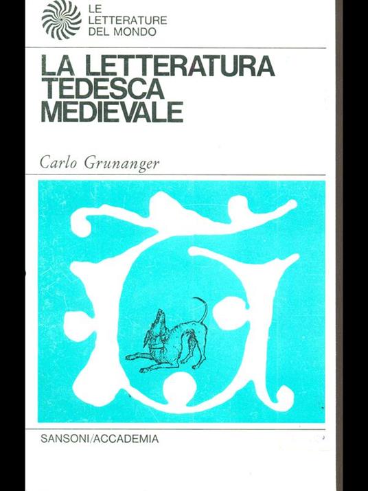 letteratura tedesca medievale - Carlo Grunanger - copertina