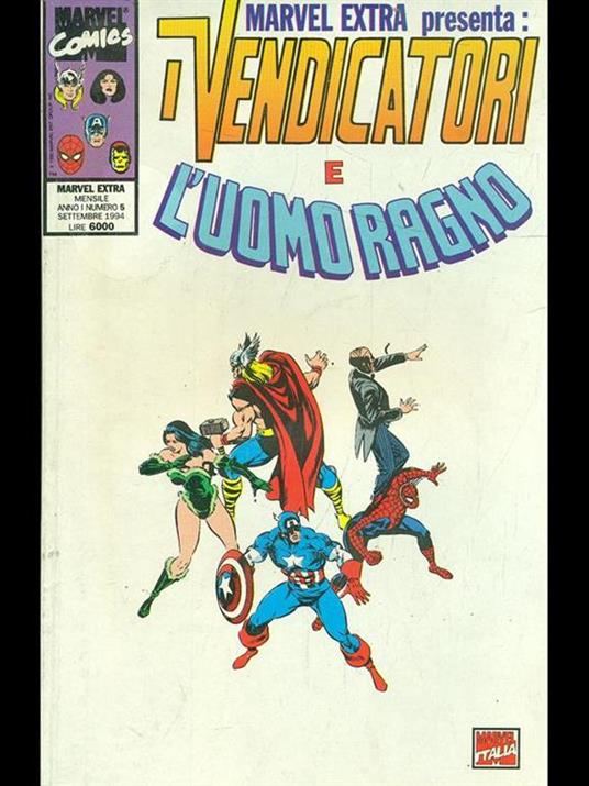 I vendicatori e l'uomo ragno n.5/settembre 1994 - copertina