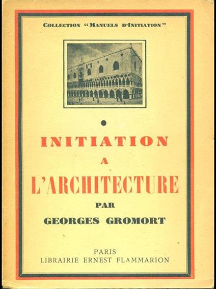 Initiation a l'architecture - copertina