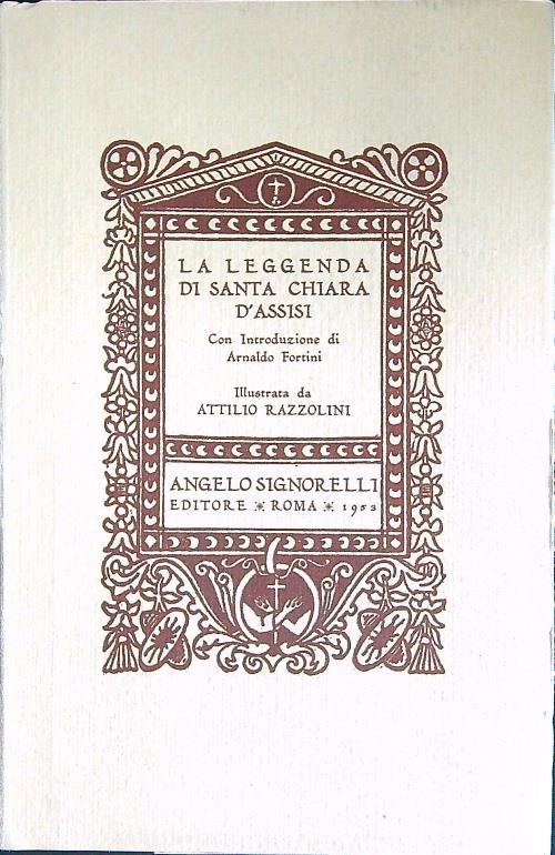 La leggenda di Santa Chiara d'Assisi