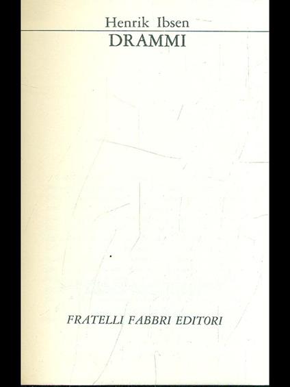 Drammi - Henrik Ibsen - copertina