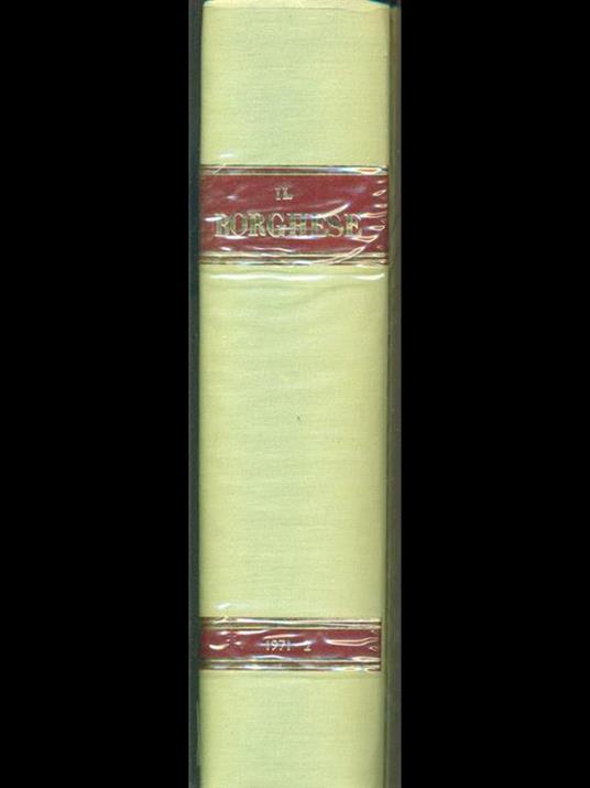 Il Borghese. 1971/2 - copertina