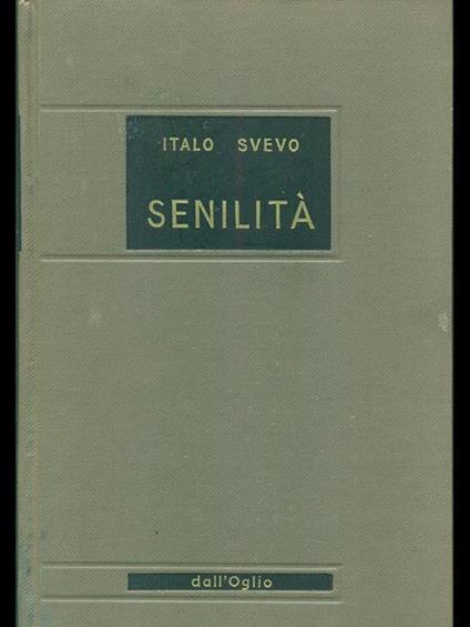 Senilità - Italo Svevo - copertina
