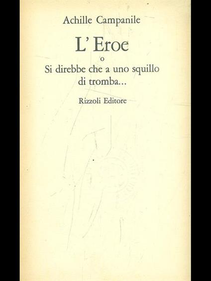 L' eroe - Achille Campanile - copertina
