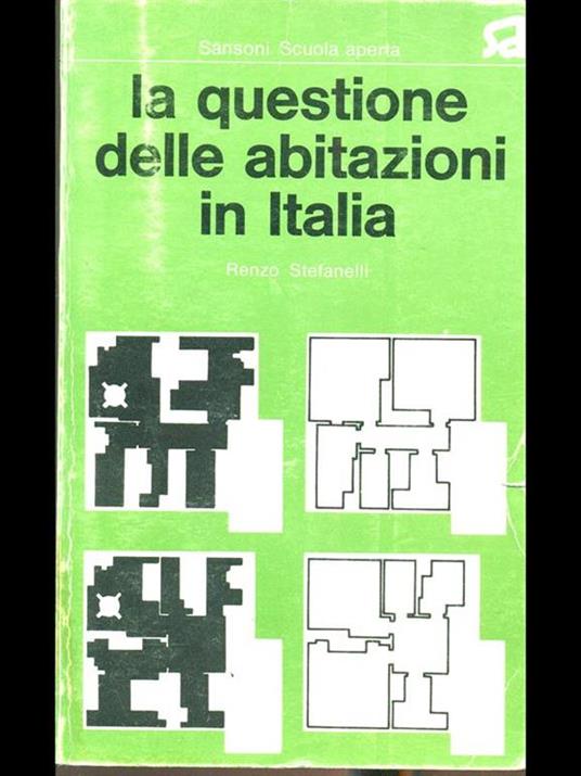La questione delle abitazioni in Italia - Renzo Stefanelli - copertina