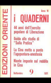 I Quaderni anno VI n 9 - Settembre 1971 - 2