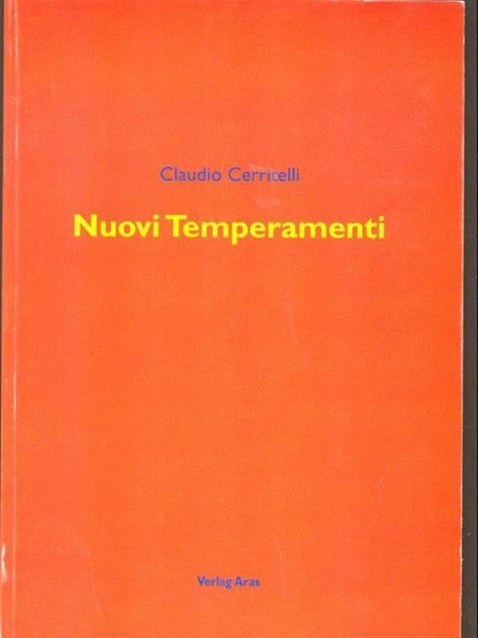 Nuovi Temperamenti - Claudio Cerritelli - copertina