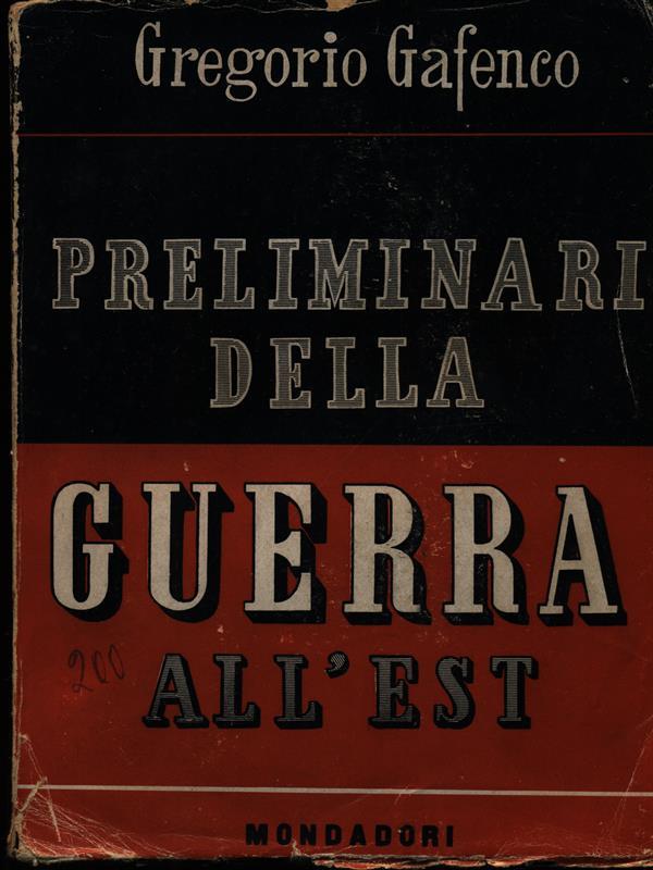 Preliminari della Guerra all'Est