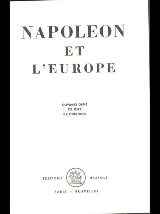 Napoleon et l'Europe - copertina