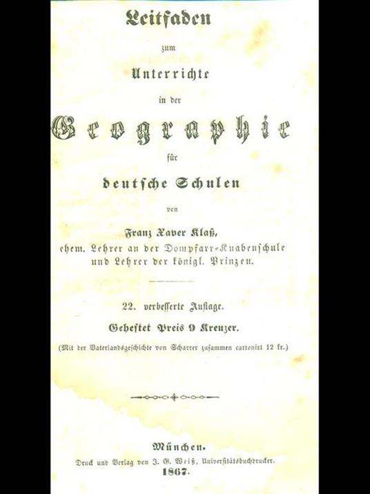 Leitfaden zum Unterrichte in der Geographiefür deutsche Schulen - copertina