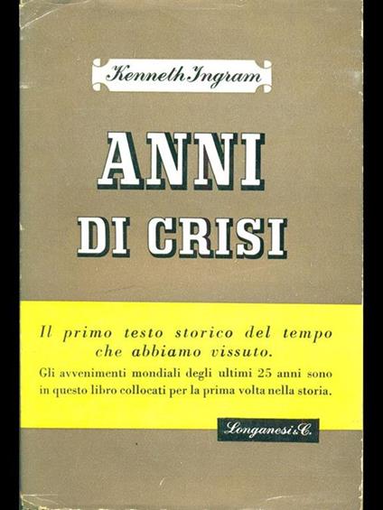 Anni di crisi - copertina