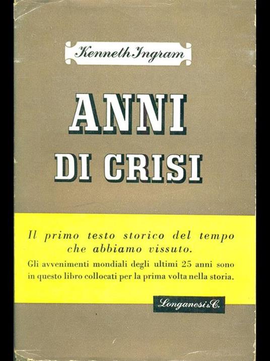 Anni di crisi - copertina