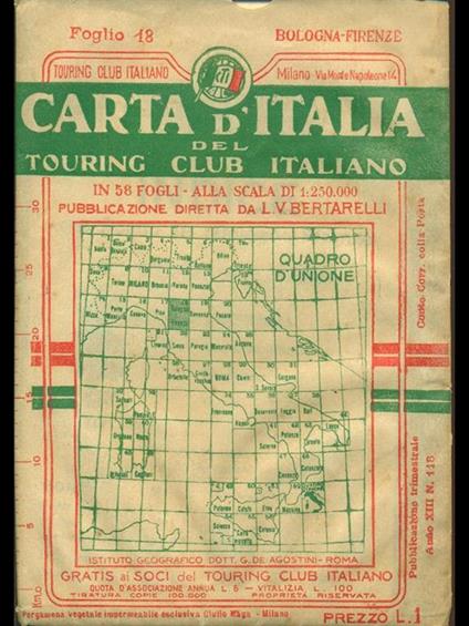 Bologna. Firenze - Luigi V. Bertarelli - copertina