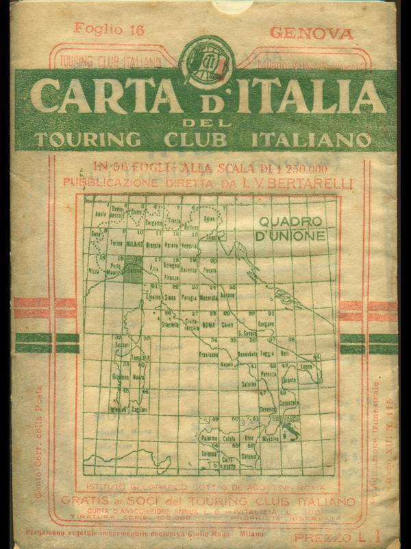 Genova. Carta d'Italia n. 16