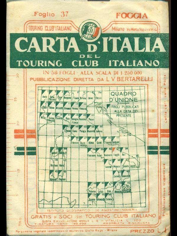 Foggia. Carta d'Italia n. 37