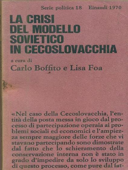 La crisi del modello sovietico in Cecoslovacchia - copertina