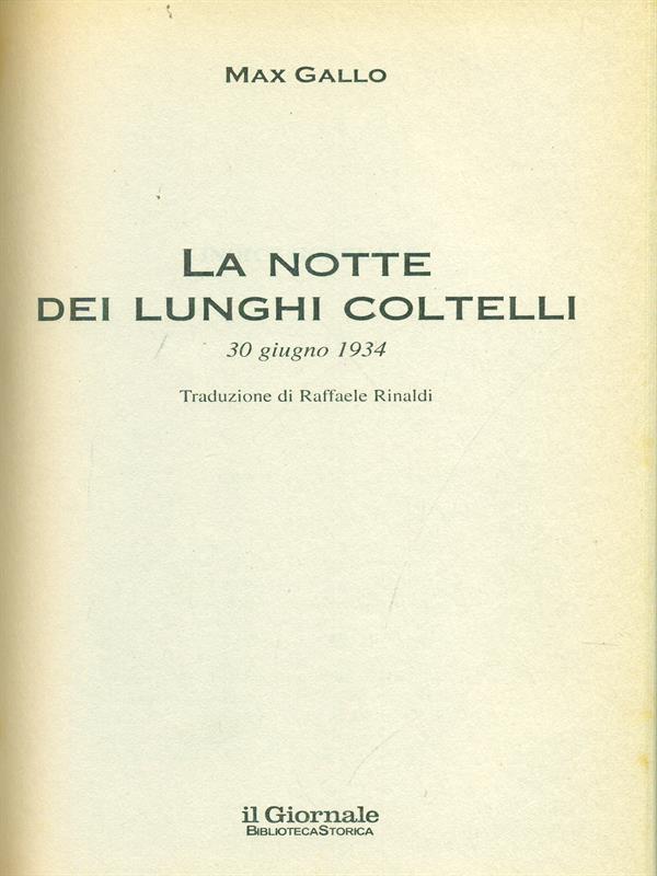 La notte dei lunghi coltelli
