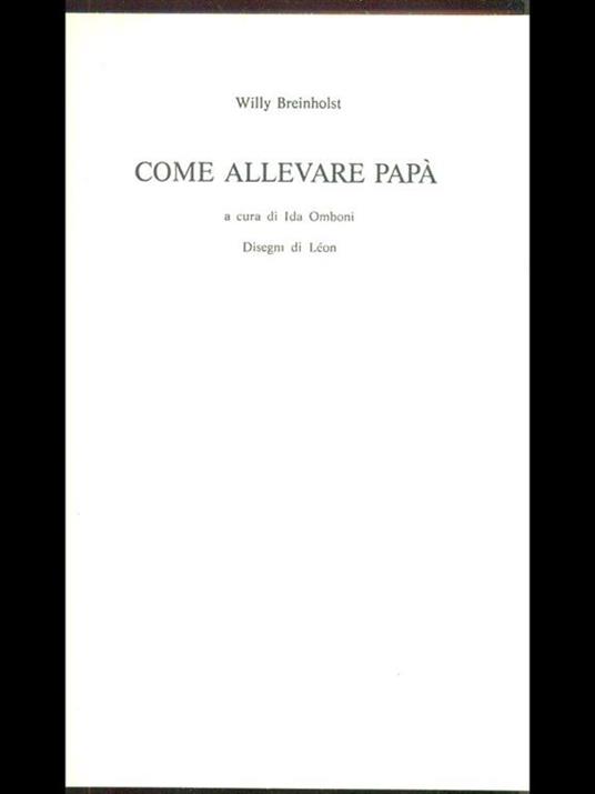 Come allevare papà - Willy Breinholst - copertina