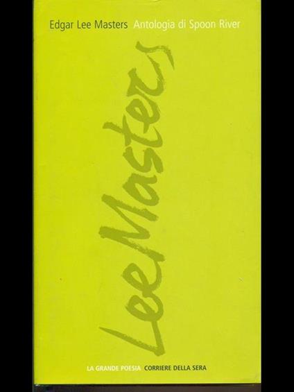 Antologia di Spoon River - Edgar Lee Masters - copertina