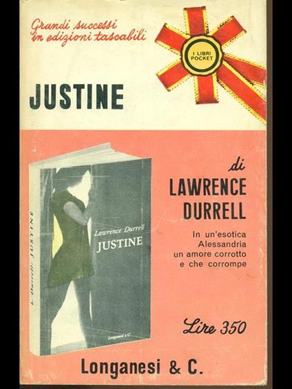 Justine di: Lawrence Durrel - copertina