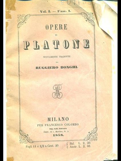 Eutidemo - Platone - copertina