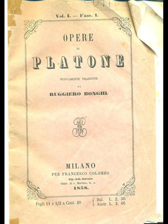 Eutidemo - Platone - copertina