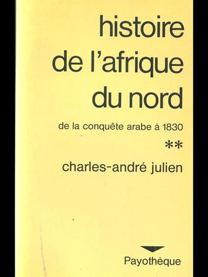 Histoire de l'afrique du nord II - copertina