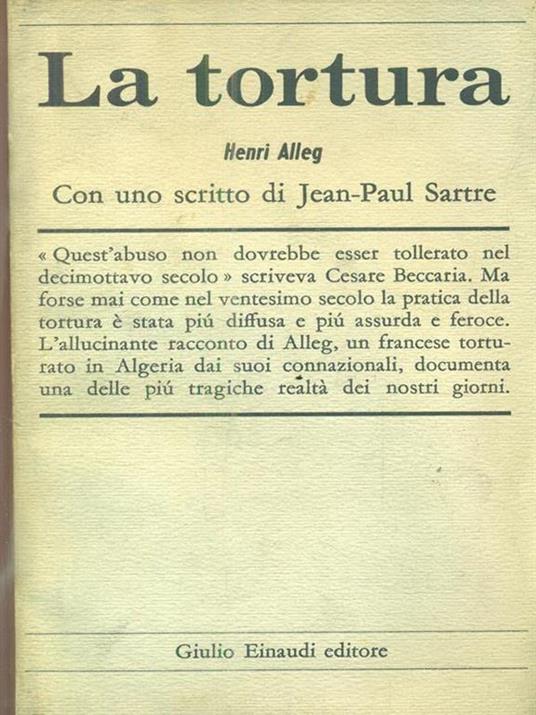 La tortura - Henri Alleg - copertina