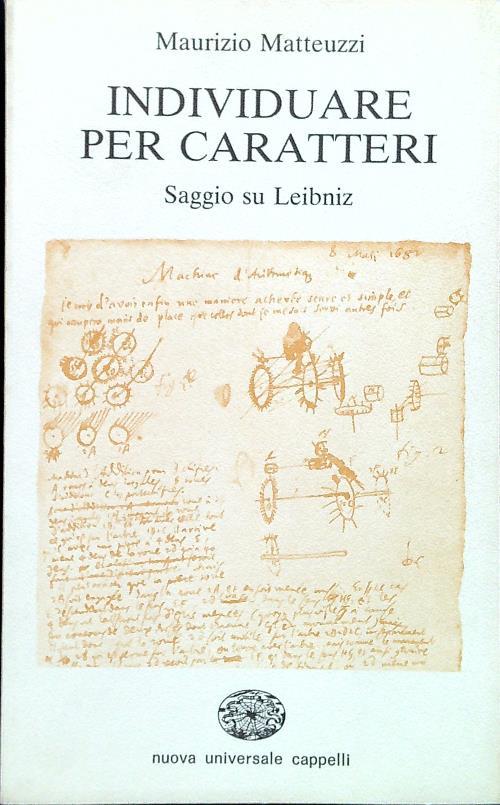 Individuare per caratteri. saggio su Leibniz